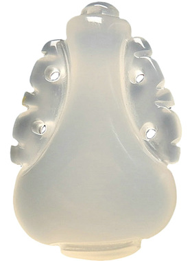 宝瓶女士白玉髓玛瑙冰透挂件吊坠