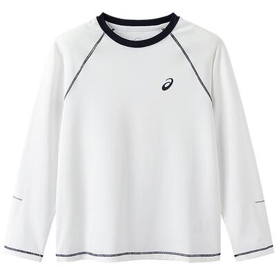Asics/亚瑟士童装26秋季新品男女童吸湿速干收腰版型印花长袖T恤