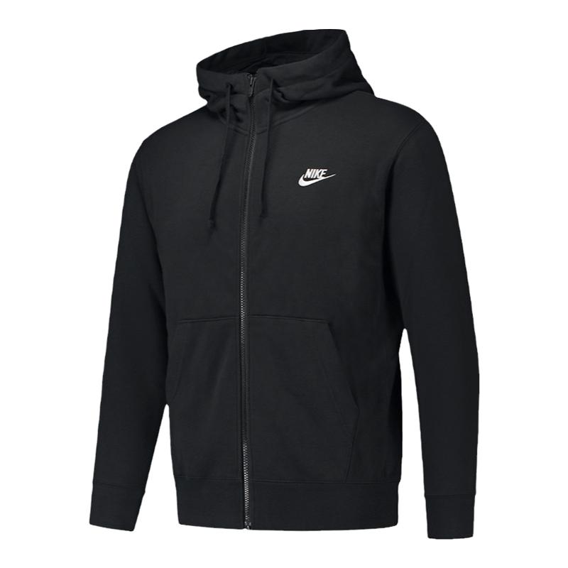 NIKE耐克男装2025秋款休闲时尚百搭运动连帽毛圈外套BV2649-010