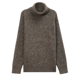 品牌女装秋冬厚款高领羊毛衫女韩版宽松针织打底衫花线羊绒衫毛衣