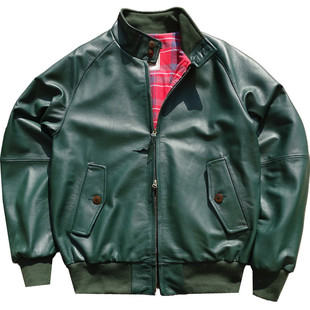 男女通穿【哈灵顿G9】意大利进口绵羊皮英伦绿