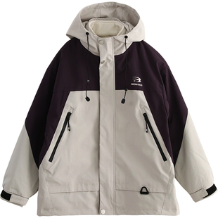 女大童夹棉运动服2025秋冬新款初中生女孩三合一青少年外套秋季潮