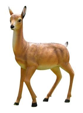 户外仿真藏羚羊玻璃钢雕塑