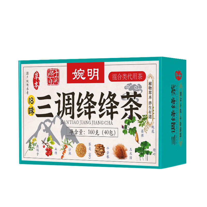 三调绛绛茶160g袋泡茶养生茶杭白菊牛蒡根玉米须青钱柳叶桑叶高降