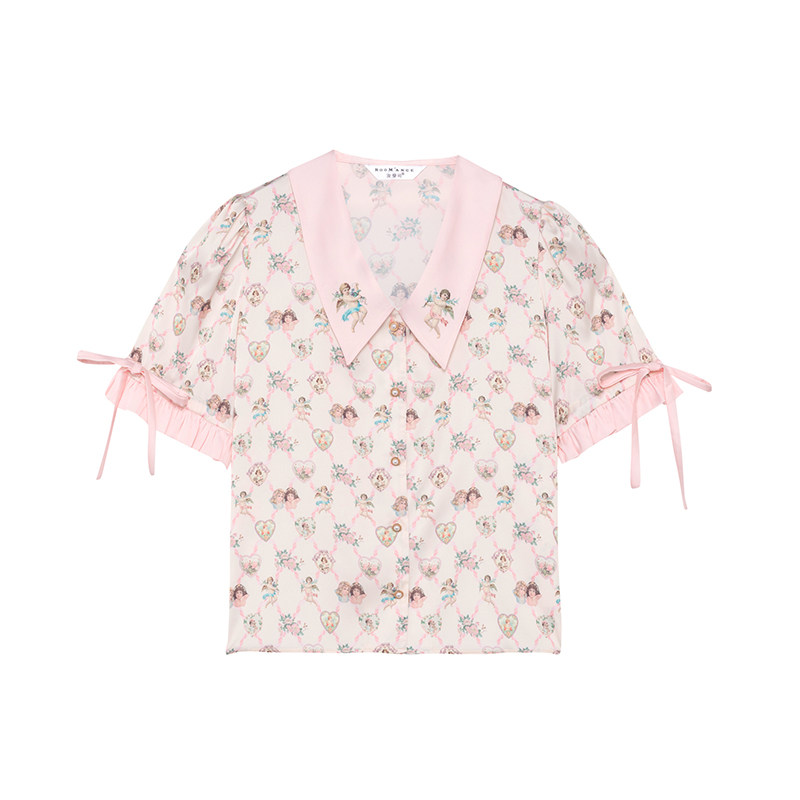 Roomance原创设计冰丝睡衣两件套