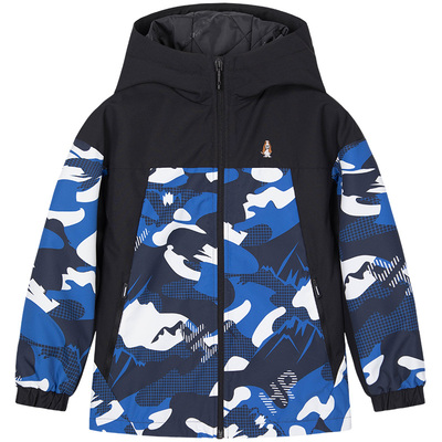 加绒保暖三防透湿风衣暇步士童装