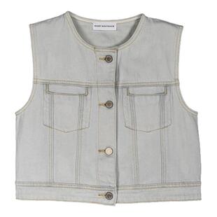 SHORT SENTENCE短句女士复古单排扣时尚短马甲银泰百货301574