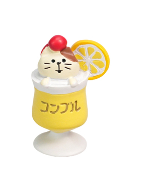 电脑桌面迷你猫咪饮料杯装饰摆件
