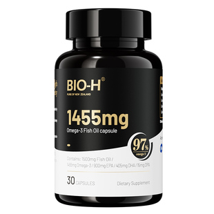 Bio-H佰澳和97%高纯度omega-3小黑瓶进口深海健身运动成人鱼油DHA