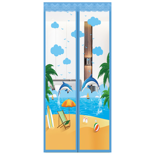 防蚊门帘家用卧室新款高档磁铁自吸夏季纱门魔术贴免打孔自粘纱窗