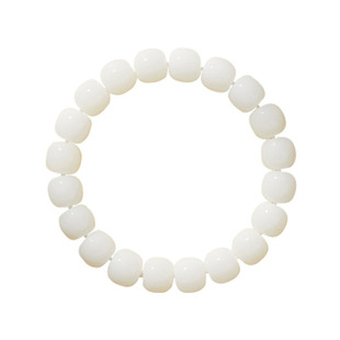 庆祥泰天然白玉菩提手串女正品冷门文玩男菩提子原籽盘玩菩提根