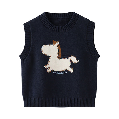 modomoma男童针织马甲