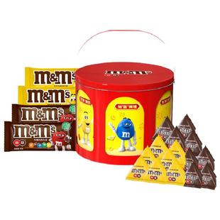 m豆音乐铁盒牛奶巧克力儿童巧克力零食小吃礼盒送礼m豆官方旗舰店