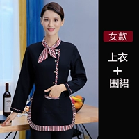 Женские черные ленты с длинным рукавом