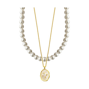 珍珠项链叠戴配饰女款高级感轻奢小众颈链吊坠串珠锁骨链2025新款