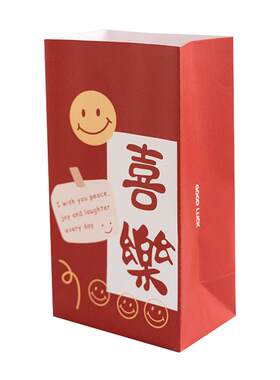 杰利儿童礼物包装纸礼品纸袋封口六一小孩伴手礼糖果盒包装袋纸袋子结婚生日福袋高级感加厚可爱零食春节新年