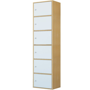 简约现代柜子储物柜带门书柜子自由组合儿童简易木书架床头收纳柜