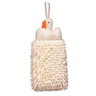 雪尼尔擦手球挂式超强吸水加厚擦手巾儿童抹手毛巾可爱卫生间厨房