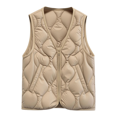 雅鹿新款轻薄羽绒内胆马甲短款