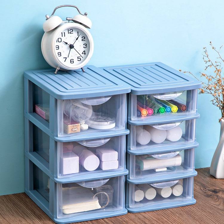 桌面收纳架多层抽屉式桌面文件收纳办公桌收纳盒杂物储整理物文具
