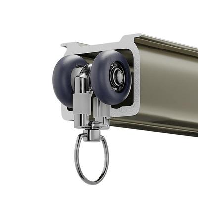 静音窗帘轨道加厚铝合金顶侧装