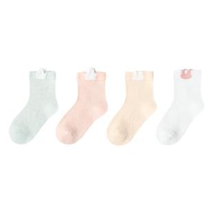 贝肽斯婴儿袜宝宝袜子纯棉a类夏季薄款透气儿童中筒袜网眼袜春秋S