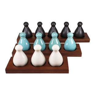 泰式spa圆头锥形哑光选香精油闻香瓶托盘套装前台装饰酒店美容院