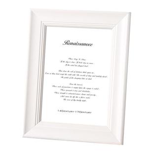 高级感白色相框摆台挂墙6寸7 8照片画框装裱相片打印加小摆件定制