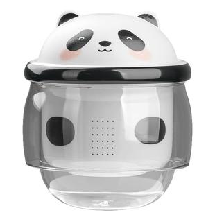 熊猫陶瓷杯子随手杯女生玻璃茶杯马克杯办公室水杯茶水分离伴手礼