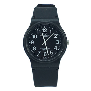 西铁城猎鹰手表CITIZEN Q&Q VP46-852学生考试百搭防水黑白指针表