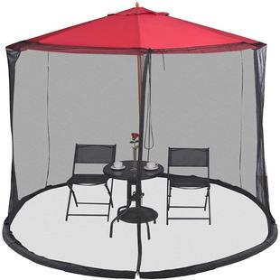 遮阳伞网罩户外蚊帐网太阳伞伞蚊帐防蚊虫室外院内网罩遮阳棚防虫
