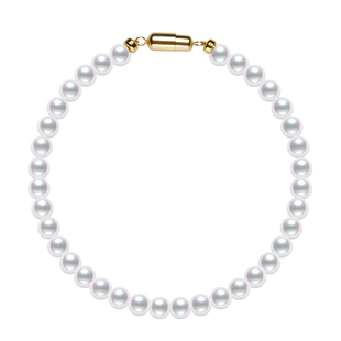 GiO珠宝 18K金磁吸扣小米珠手链女淡水珍珠吉尔德欧若拉极光大证