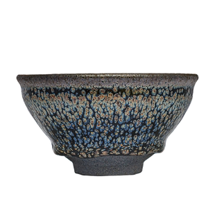 李达建盏束口鹧鸪10.3 大师纯手工茶盏建阳建窑收藏级高端主人杯