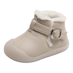 小童加绒软底二棉鞋冬季防滑保暖雪地靴1-2--3岁女宝鞋男童学步鞋