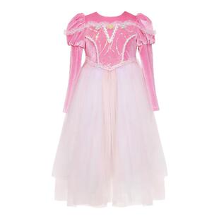 丢手绢原创儿童小马宝莉女童连衣裙公主裙子秋冬加绒粉色生日礼服