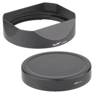 号歌方形金属遮光罩适用Sony索尼FE35mmF1.4镜头FE50mmF1.4GM定焦G大师A7CRa7CIIA7R4相机配件配盖UV可用