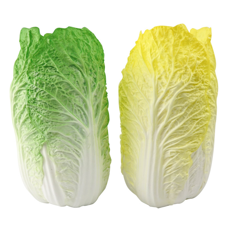 仿真山东大白菜摆件假青菜蔬菜模型果蔬厨房装饰道具幼儿认知玩具