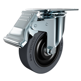 防静电导电脚轮万向轮超级人造橡胶TPR3/4/5寸超软静音低电阻率