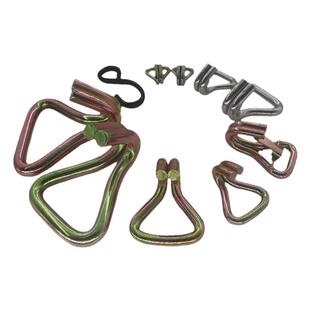 货车挂钩货物捆绑带钩子铁镀锌抓钩安全吊钩拖车双排钩紧绳器钩子