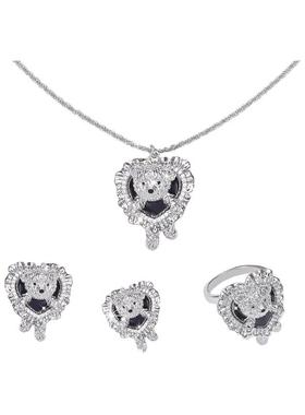 NiceMood小熊项链小众锁骨素链