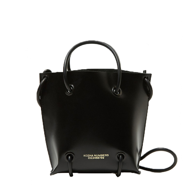 小众设计美国Kozha Numbers 极简牛皮水桶包托特包 手提 单肩小包