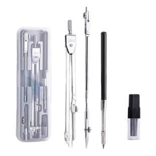 晨光金属圆规小学生专用初中生高考推荐套装学生考试工程技术绘图设计工具金属质感制图仪器2.0铅芯圆规套装