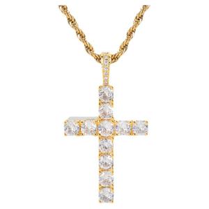ICEBLING实心满钻十字架吊坠