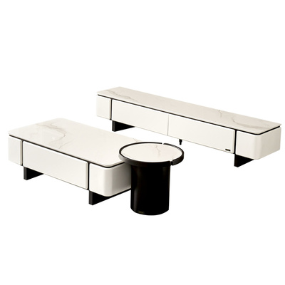 全友家居微晶玻璃台面茶几电视柜