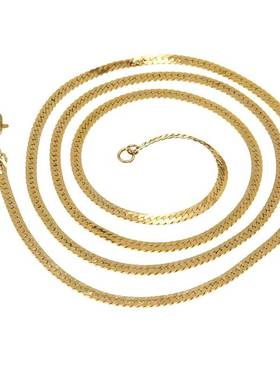 Monet&Trifari复古镀金项链裸链