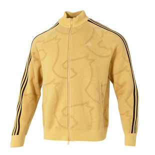 阿迪达斯潘展乐同款CNY新年款外套男马年运动服立领针织休闲夹克