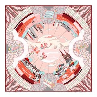 绣娘丝绸新款桑蚕丝真丝丝巾方巾礼盒女妈妈生日送礼礼盒围巾披肩