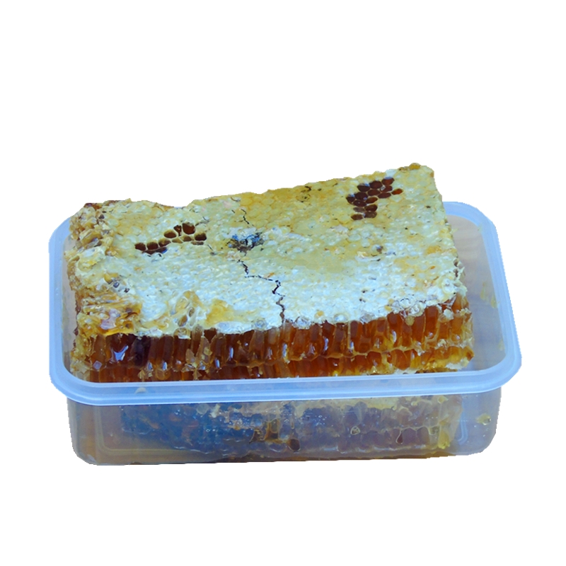 野生蜂巢蜜嚼著吃純正天然農(nóng)家自產(chǎn)秦嶺土蜂蜜蜂巢塊老巢蜂蜜500g