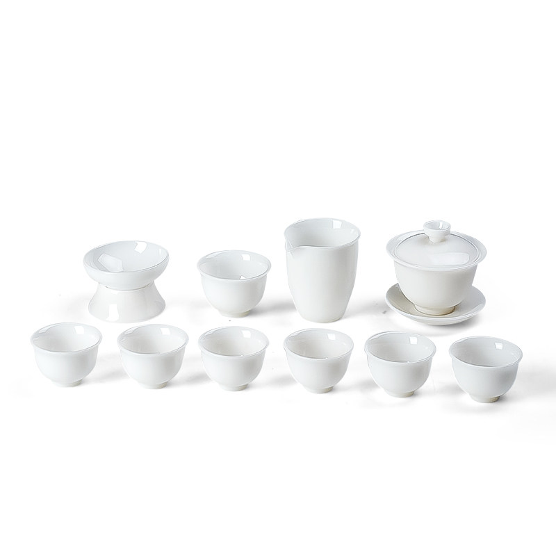 冰种玉瓷功夫茶具轻奢礼盒送礼