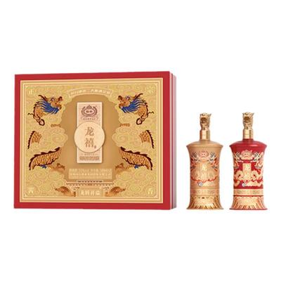 国台礼盒龙禧 龙腾祥瑞酱香型白酒 500mL 2瓶 收藏送礼自饮 53度